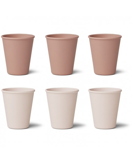 Bamboo Cup Gertud - 6 Pack | Coral Blush Mix